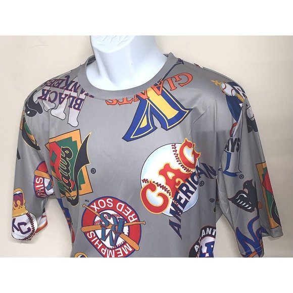 Negro League Baseball Museum All Over Print Poly Shirt Mens Small NEW - Picture 2 of 6